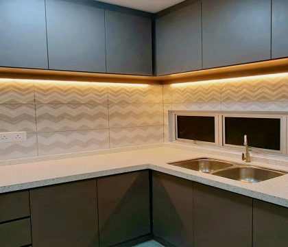 MELAMINE BUILT IN CABINET