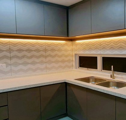 MELAMINE BUILT IN CABINET